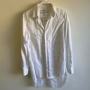 Frank and Eileen Grayson White Button Down Dress Shirt size Large